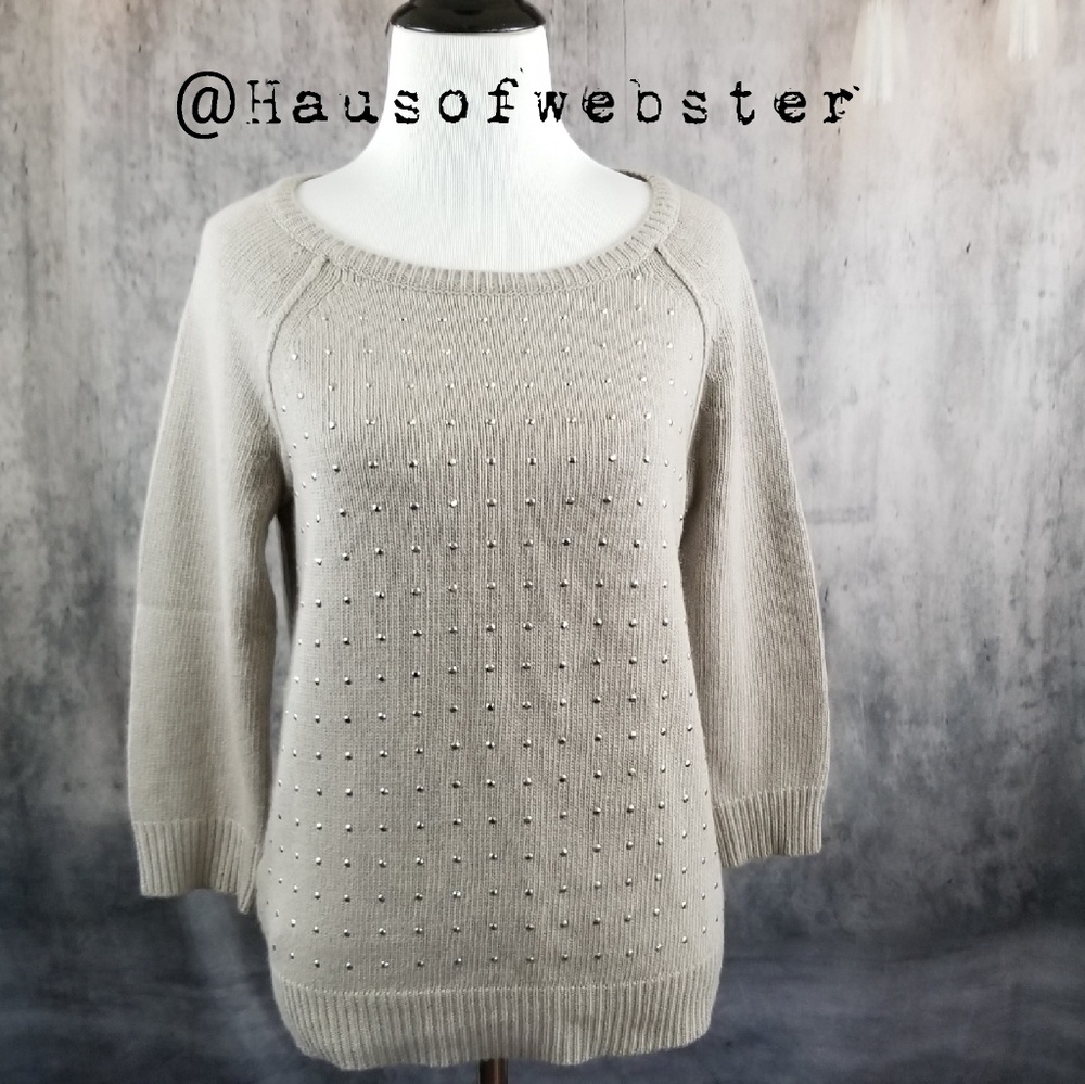 [Ann Taylor] gem studded sweater
